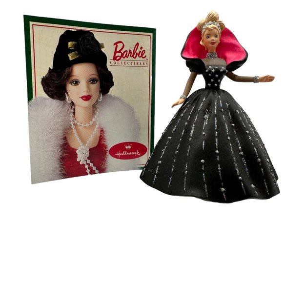 Hallmark Keepsake Ornament Holiday Barbie1998 Collector's Series Vintage Christm - Picture 4 of 11
